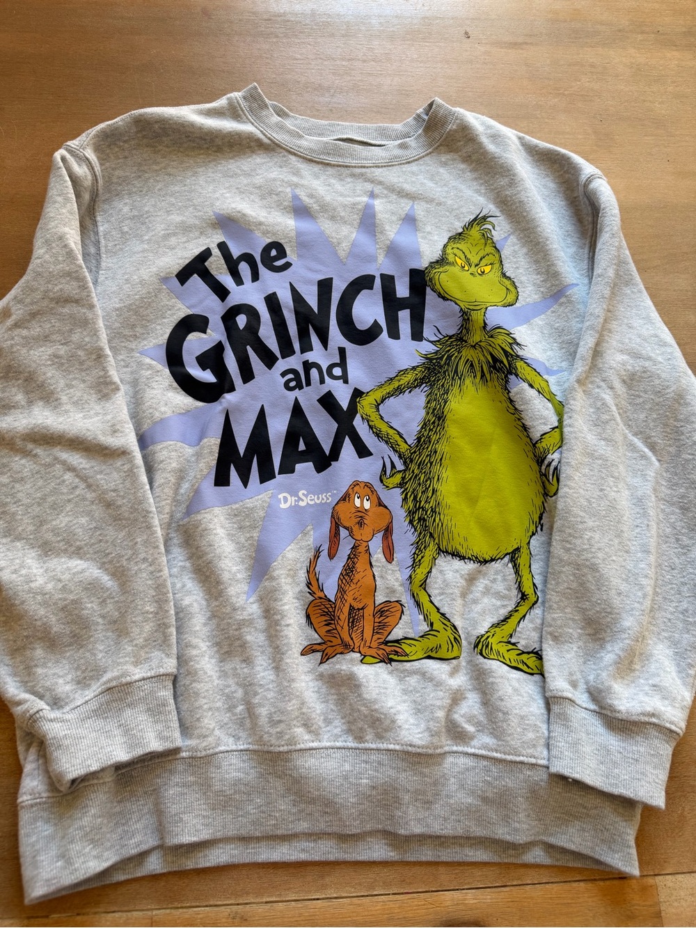 The Grinch and Max Gray Graphic Sweatshirt - Dr. Seuss